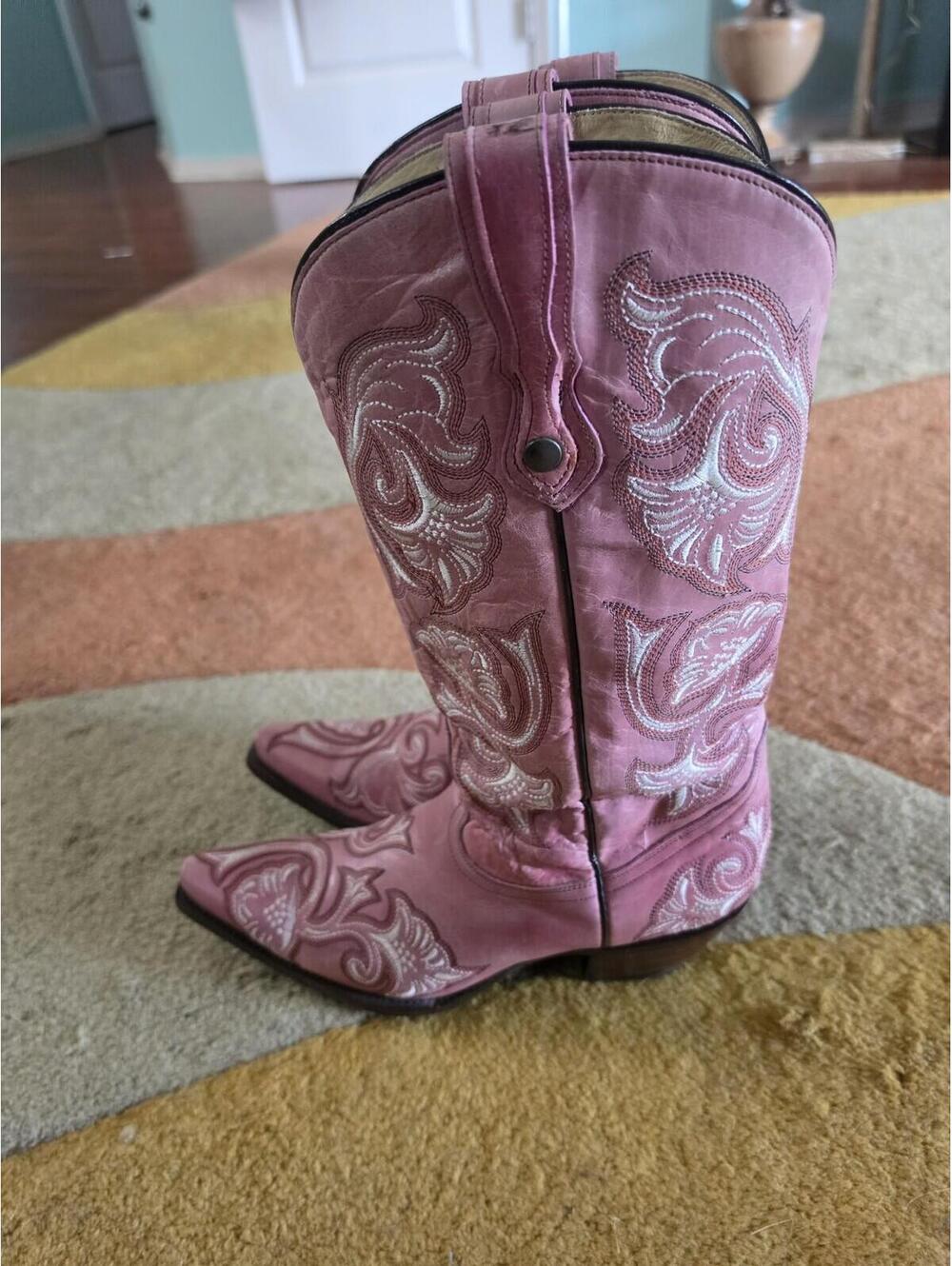 Corral pink Western Cowboy/girl boots Sz10 M